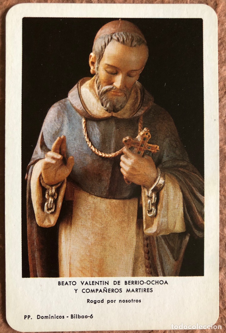 Collectionnisme Calendriers: BEATO VALENT&Iacute;N DE BERRIO-OCHOA Y COMPA&Ntilde;EROS M&Aacute;RTIRES. CALENDARIO HERACLIO FOURNIER DE 1978.