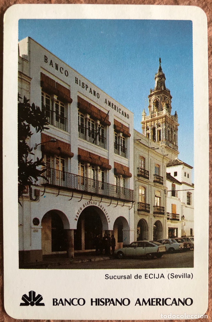 Collectables Calendars: BANCO HISPANO AMERICANO, SUCURSAL DE &Eacute;CIJA. CALENDARIO HERACLIO FOURNIER DE 1981.