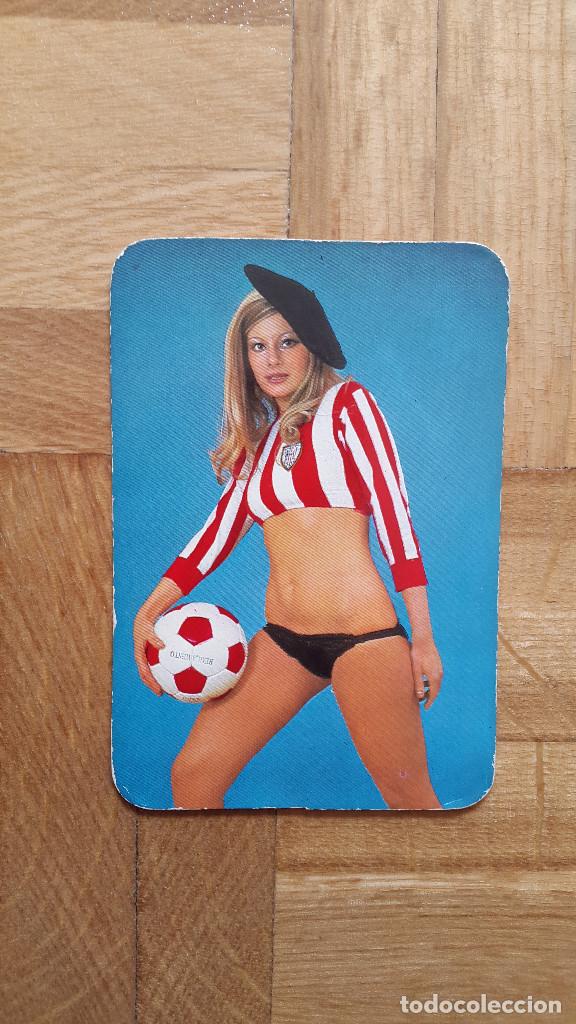 Coleccionismo calendarios: CALENDARIO CHICA FUTBOL. ATLETIC DE BILBAO A&Ntilde;O 1977. VER FOTOS