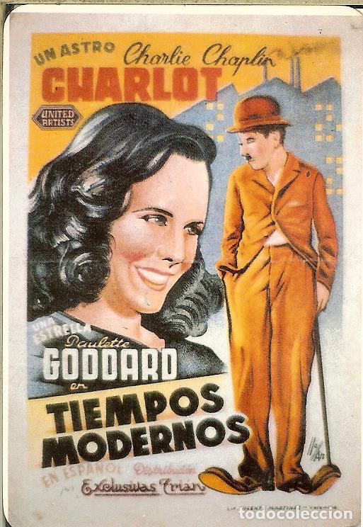 Coleccionismo Calendarios: CALENDARIO DE SERIE cine - 1985 - MP - 76 - TIEMPOS MODERNOS - CHARLIE CHAPLIN