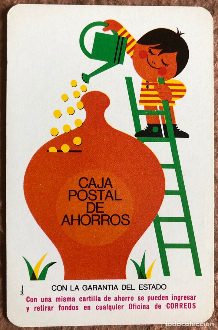 Coleccionismo calendarios: CAJA POSTAL DE AHORROS. CALENDARIO HERACLIO FOURNIER DE 1972.