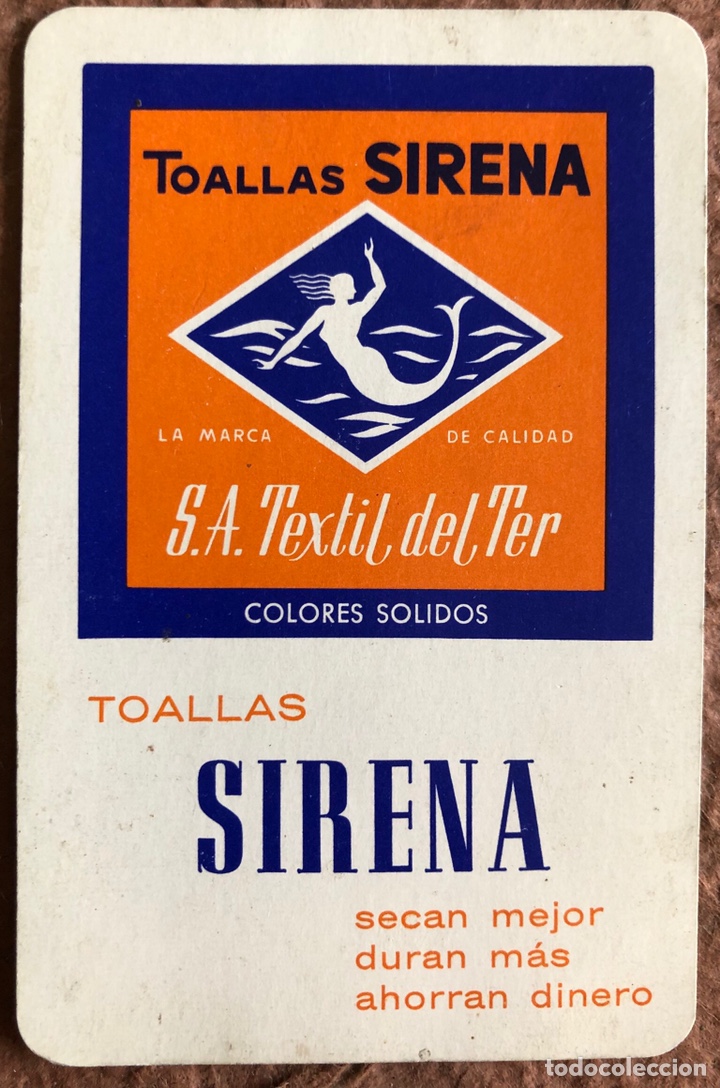 Sammeln von Kalendern: TOALLAS SIRENA. CALENDARIO HERACLIO FOURNIER DE 1963.