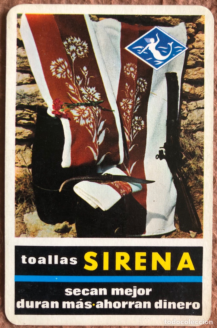 Sammeln von Kalendern: TOALLAS SIRENA. CALENDARIO HERACLIO FOURNIER DE 1966.