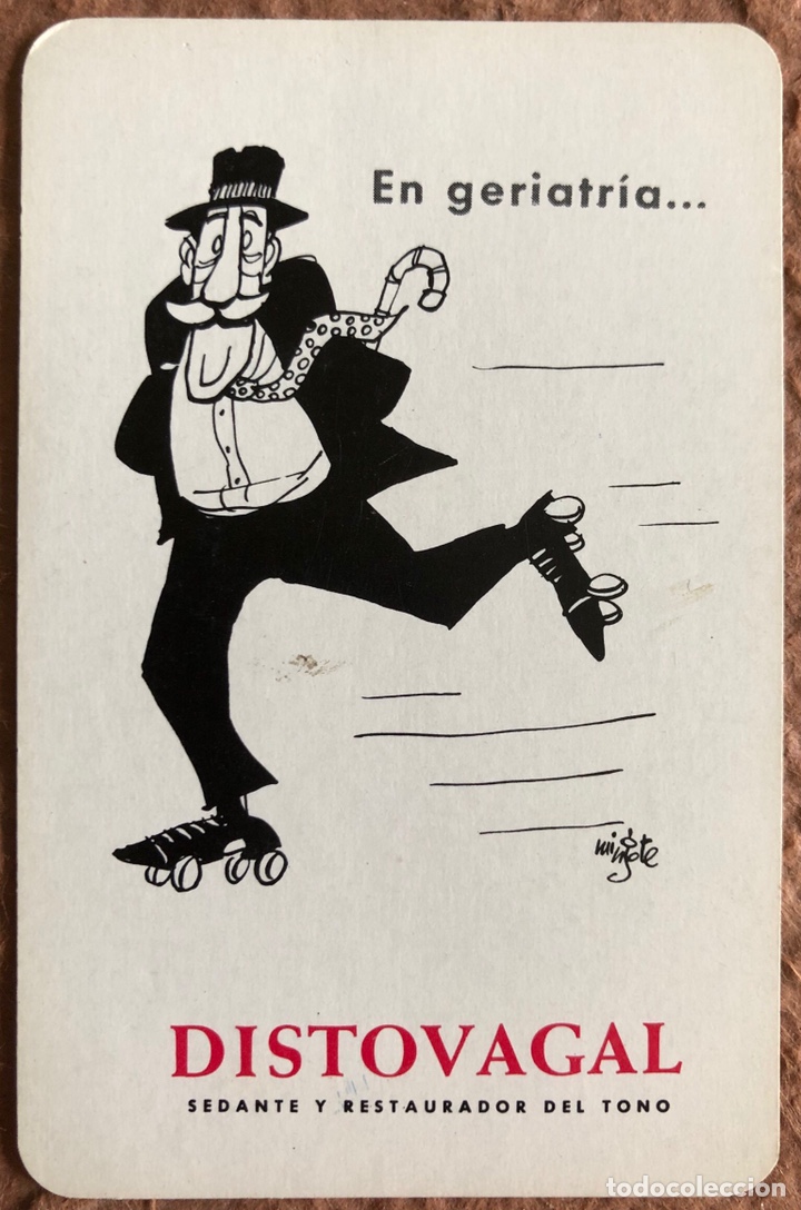 Sammeln von Kalendern: DISTOVAGAL SEDANTE Y RESTAURADOR DEL TONO. CALENDARIO HERACLIO FOURNIER DE 1970.