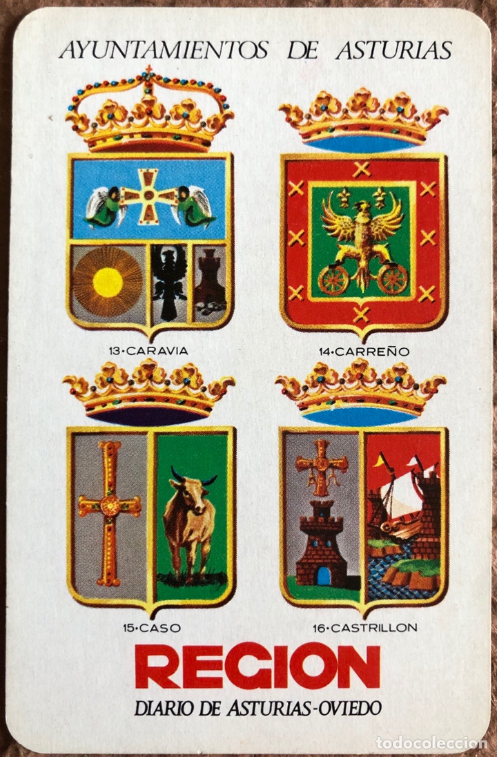 Sammeln von Kalendern: REGI&Oacute;N DIARIO DE ASTURIAS (OVIEDO). CALENDARIO HERACLIO FOURNIER DE 1970. AYUNTAMIENTOS ASTURIAS