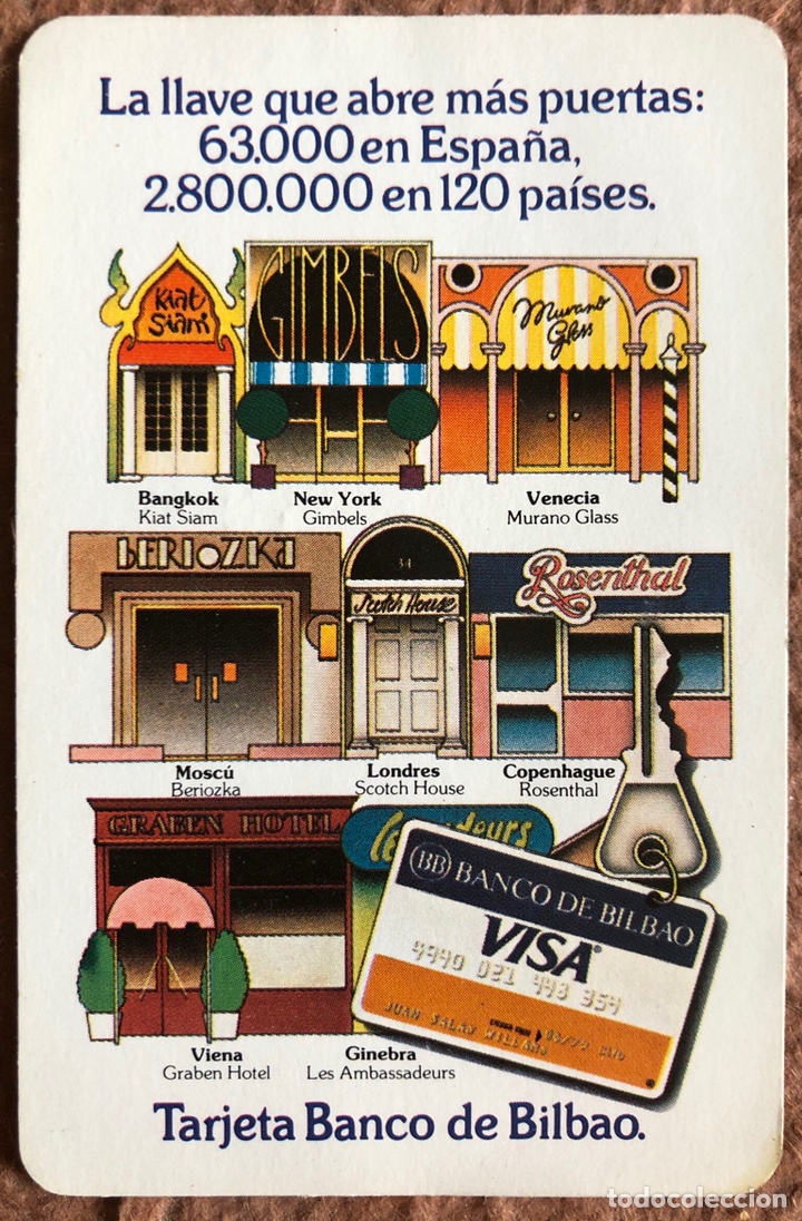 Collezionismo Calendari: BANCO BILBAO (VISA). CALENDARIO HERACLIO FOURNIER DE 1980.