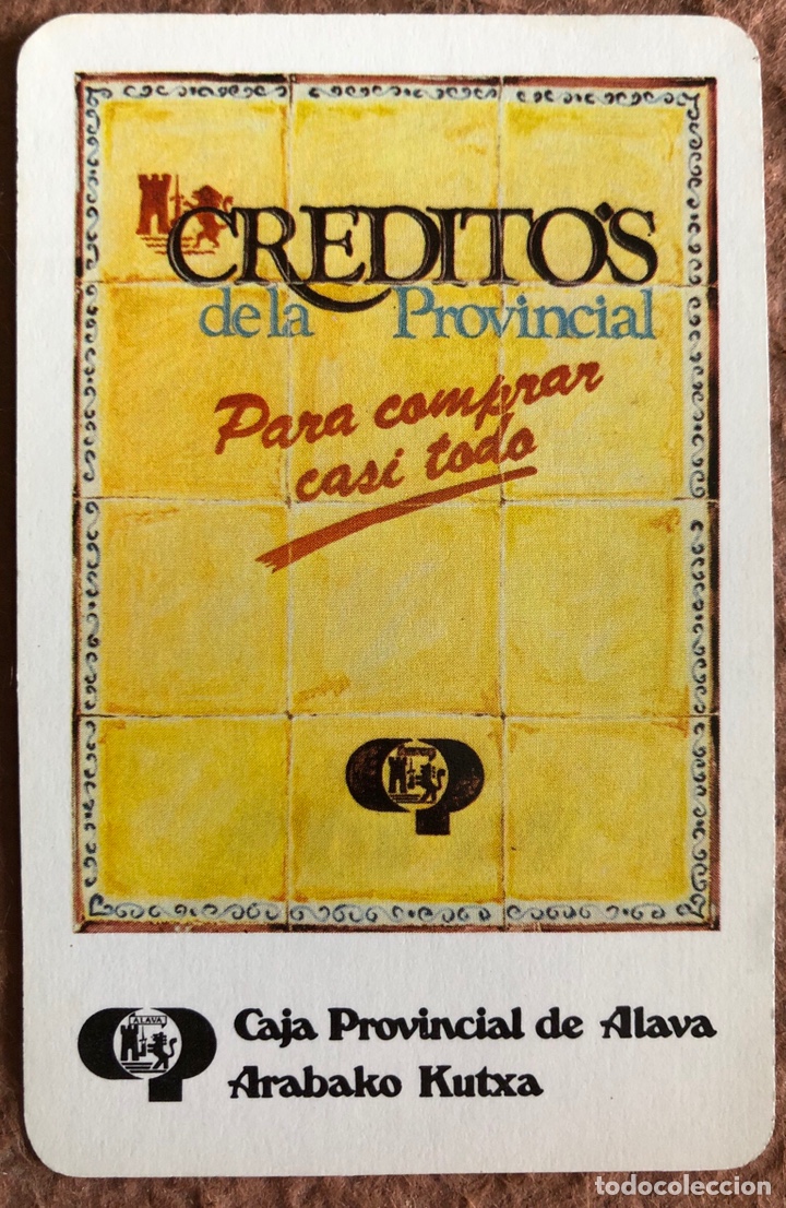 Sammeln von Kalendern: CAJA PROVINCIAL DE &Aacute;LAVA. CALENDARIO HERACLIO FOURNIER DE 1983