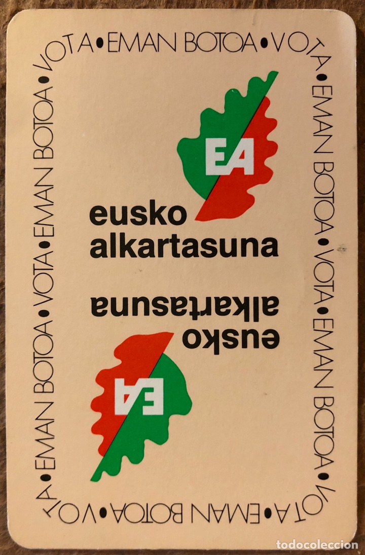 Sammeln von Kalendern: EUSKO ALKARTASUNA EMAN BOTOA. CALENDARIO HERACLIO FOURNIER DE 1990.