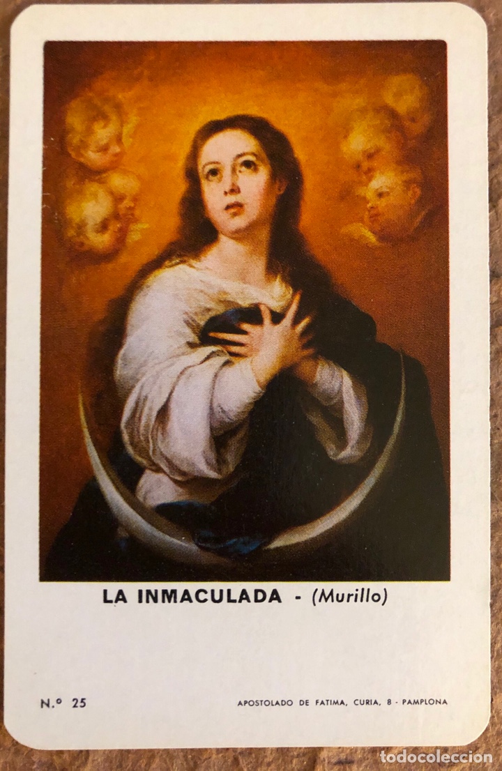 Sammeln von Kalendern: LA INMACULADA (MURILLO). CALENDARIO HERACLIO FOURNIER DE 1975. N&deg; 25.