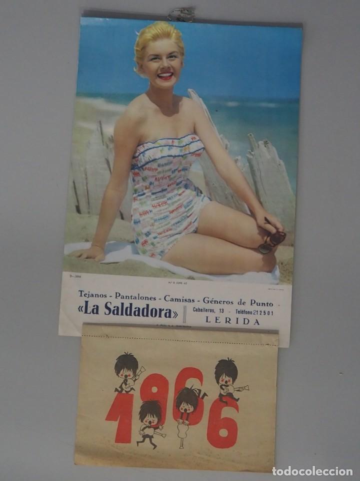 Coleccionismo Calendarios: BEATLES. PRECIOSO CALENDARIO DEL A&Ntilde;O 1965, PUBLICIDAD DE LA SALDADORA DE LLEIDA &iexcl;RARO! PIN-UP