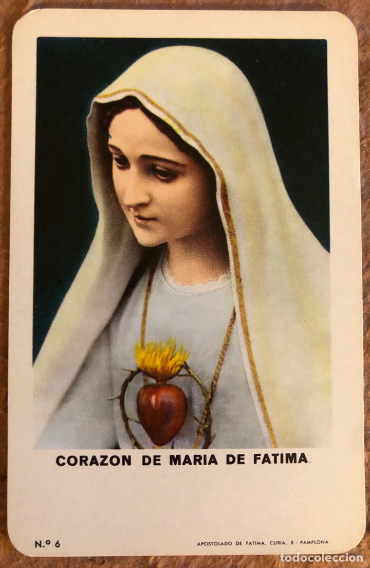 Coleccionismo calendarios: CORAZ&Oacute;N DE MAR&Iacute;A DE F&Aacute;TIMA. CALENDARIO HERACLIO FOURNIER DE 1970. N&deg; 6.