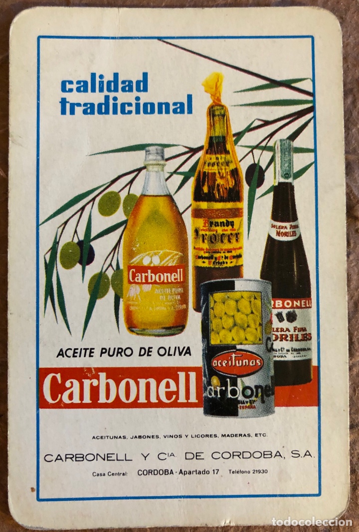 Sammeln von Kalendern: ACEITES CARBONELL. CALENDARIO HERACLIO FOURNIER DE 1964.