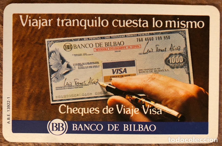 Sammeln von Kalendern: BANCO DE BILBAO (VISA). CALENDARIO HERACLIO FOURNIER DE 1983.