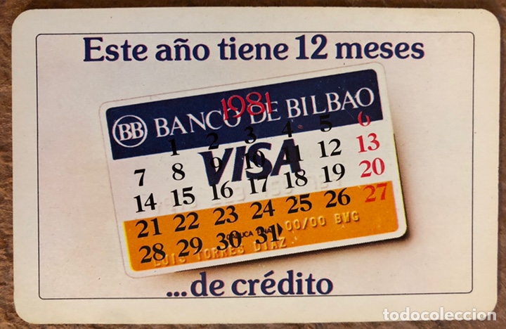 Collezionismo Calendari: BANCO DE BILBAO (VISA). CALENDARIO HERACLIO FOURNIER DE 1981.