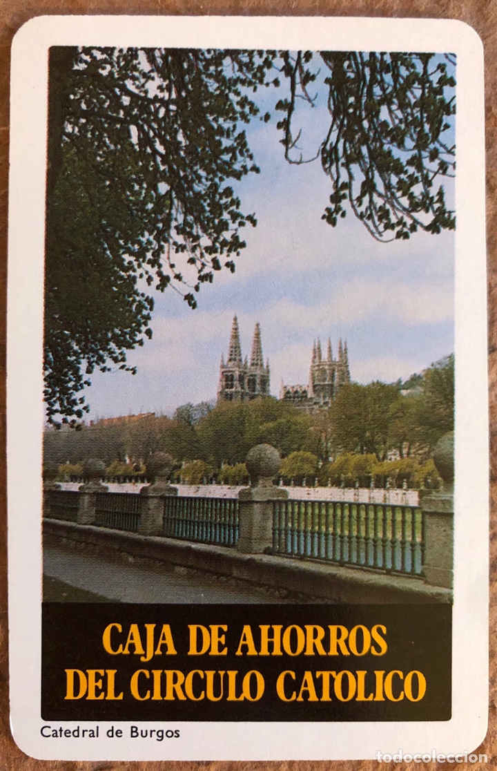 Coleccionismo calendarios: CAJA DE AHORROS DEL C&Iacute;RCULO CAT&Oacute;LICO. CALENDARIO HERACLIO FOURNIER DE 1987. CATEDRAL DE BURGOS