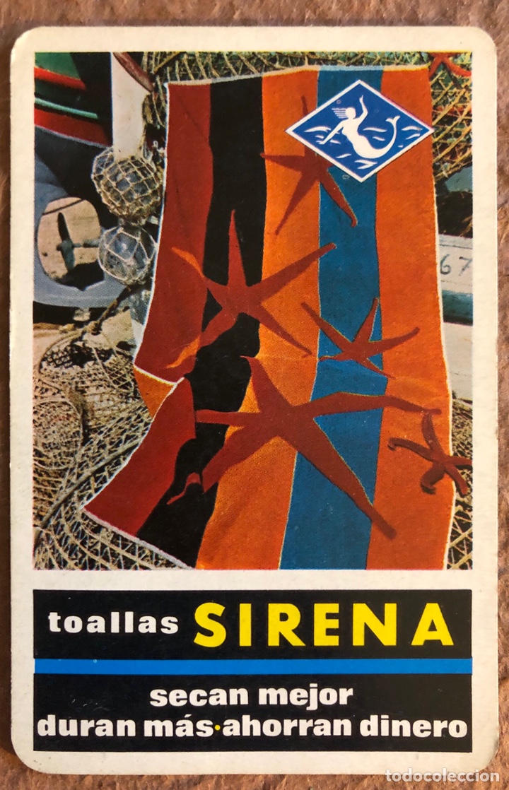 Coleccionismo calendarios: TOALLAS SIRENA. CALENDARIO HERACLIO FOURNIER DE 1966.