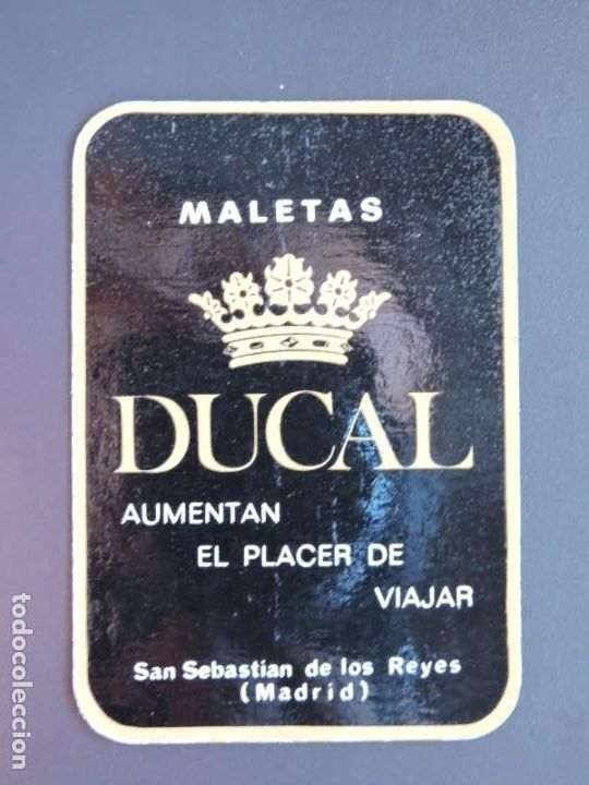Coleccionismo Calendarios: Calendario bolsillo - MALETAS DUCAL - MADRID - A&ntilde;o 1972