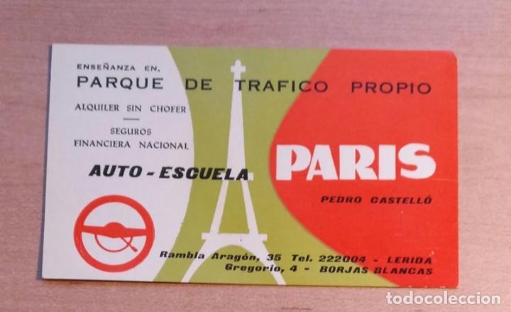 Sammeln von Kalendern: Ca 120 Calendario Auto-Escuela PAR&Iacute;S 1968 - Lleida