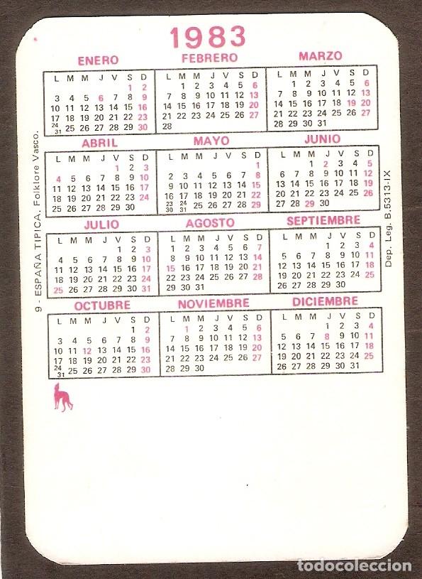 calendario de bolsillo del año 1983 españa típi Comprar Calendarios