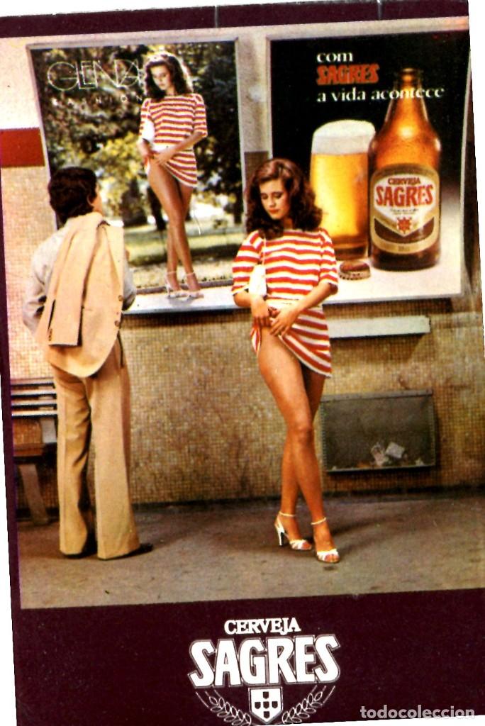 Coleccionismo calendarios: Calendario bolsillo Portugues - Publicidad - Cerveza Sagres - A&ntilde;o 1984
