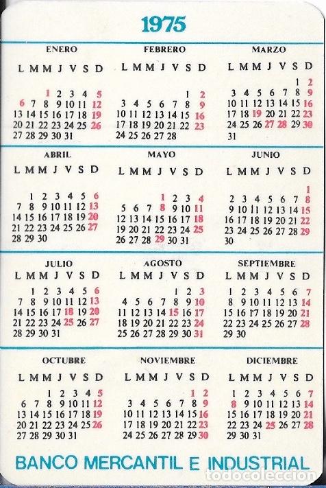 Calendario 1975 Banco Mercantil E Industrial- B - Comprar Calendarios ...