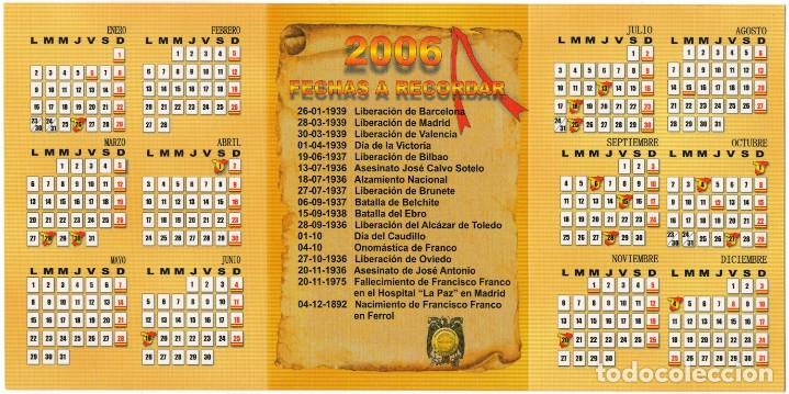 Coleccionismo calendarios: 2006 UNA - BAZAR NACIONAL - Foto 2