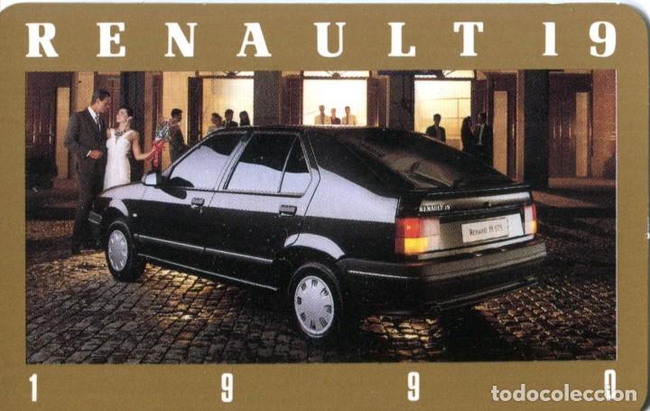 Coleccionismo calendarios: Calendario bolsillo - RENAULT 19 - A&ntilde;o 1990
