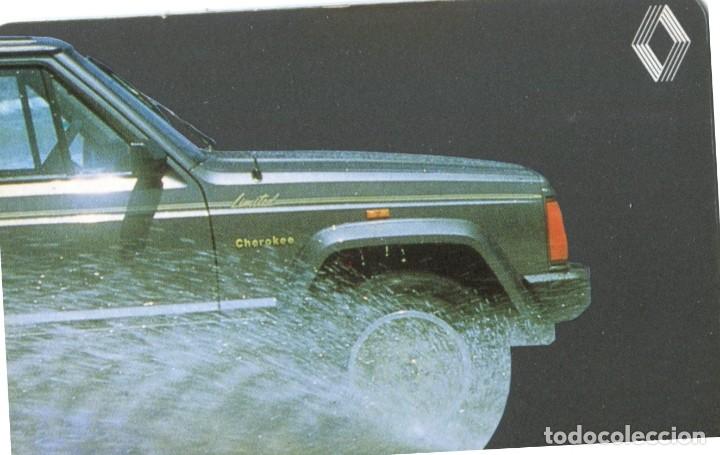 Coleccionismo calendarios: CALENDARIO DE BOLSILLO. PUBLICIDAD RENAULT CHEROKEE. A&Ntilde;O 1991.