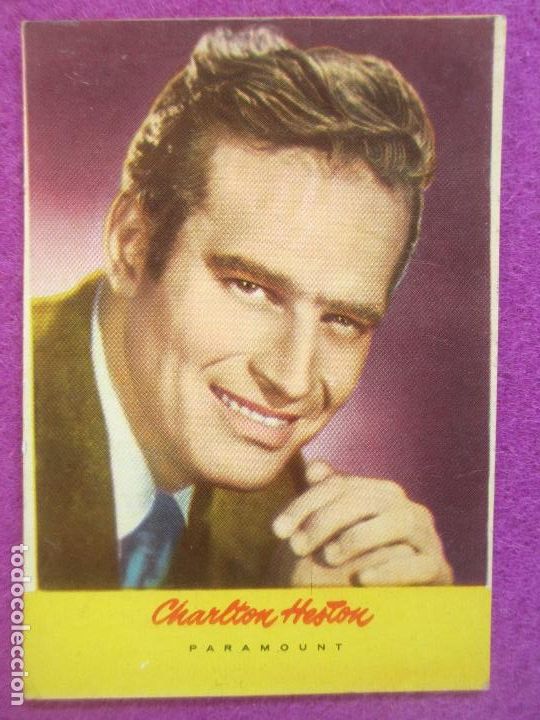 Coleccionismo Calendarios: CALENDARIO CHARLTON HESTON 1959 PUBLICIDAD TRASERA OPTICA MENDOZA