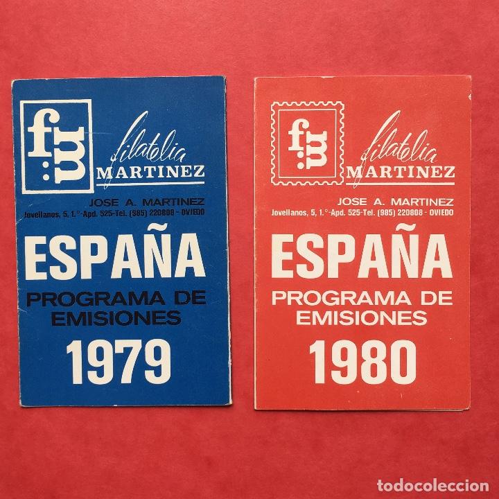 Coleccionismo calendarios: CALENDARIO BOLSILLO - PUBLICIDAD FILATELIA MARTINEZ OVIEDO - PROGRAMA EMISIONES - 1979 1980
