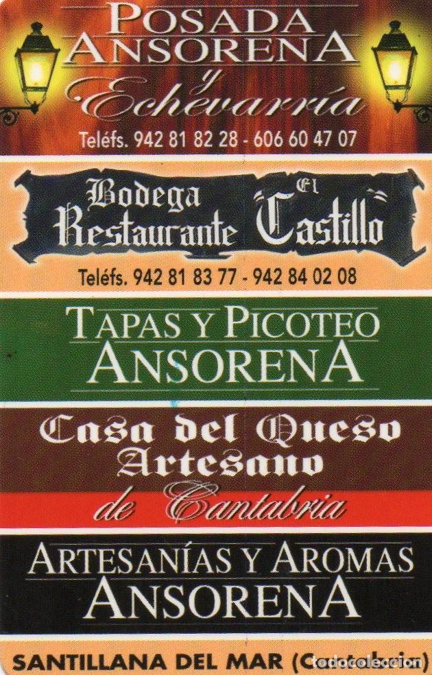 Coleccionismo calendarios: Calendario de Publicidad 2008 - ESTABLECIMIENTOS - SANTILLA NA DEL MAR