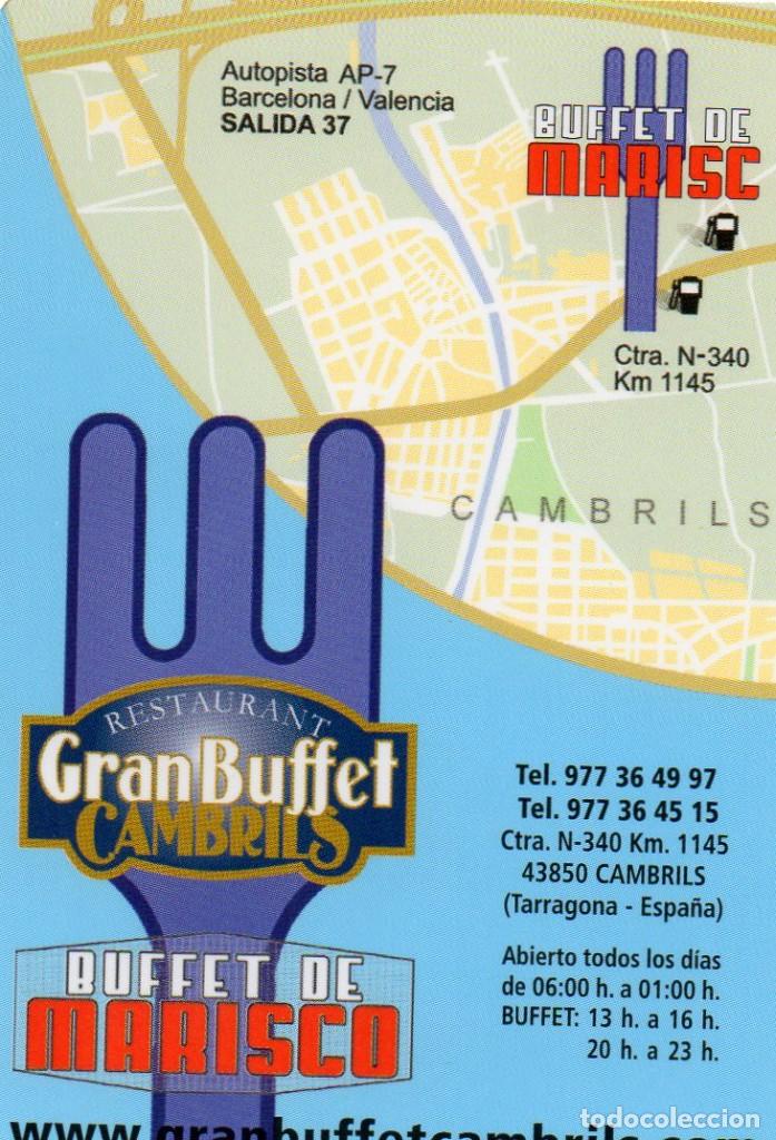 Coleccionismo calendarios: Calendario de Publicidad 2008 - RESTAURANTE GRAN BUFFET - CAMBRILS