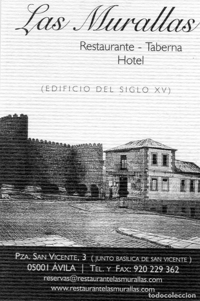Coleccionismo calendarios: Calendario de Publicidad 2008 - LAS MURALLAS - RESTAURANTE