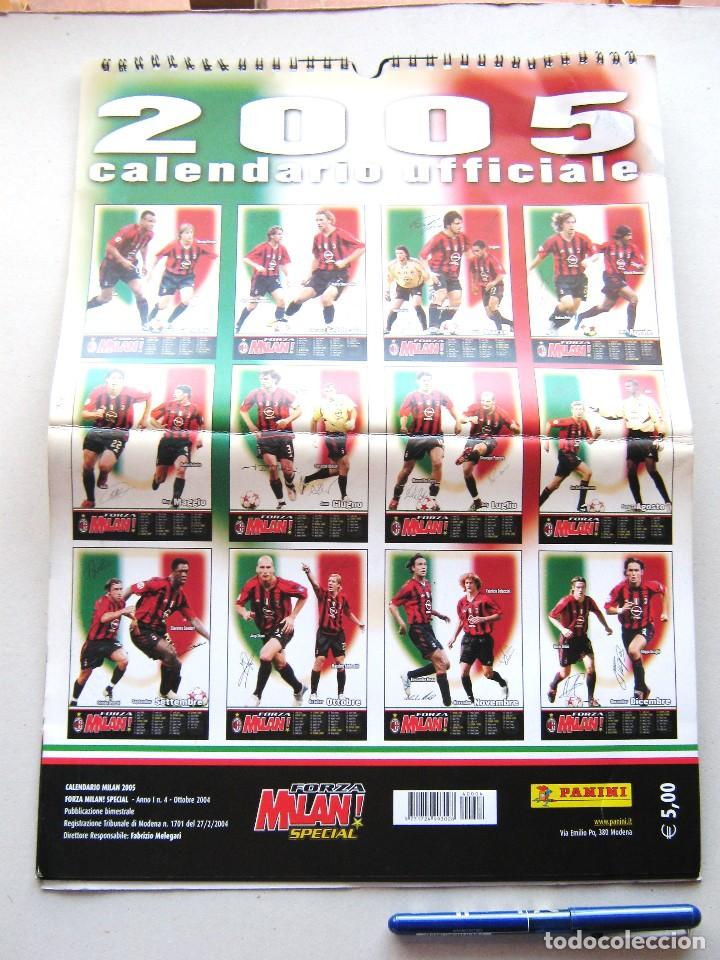 Coleccionismo Calendarios: CALENDARIO MILAN AC MILANO ANNO 2005 UFFICIALE 29 x 40 CM BUEN ESTADO + DOBLEZ CENTRAL CALCIO