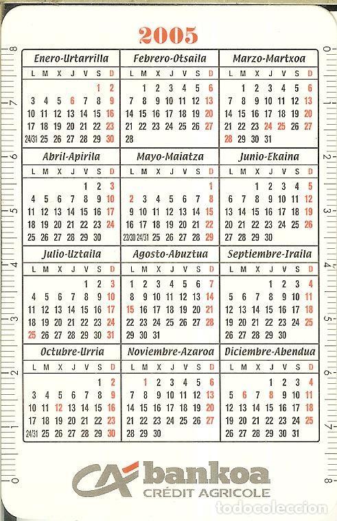 calendario-publicidad-2005-bankoa-comprar-calendarios-antiguos-en