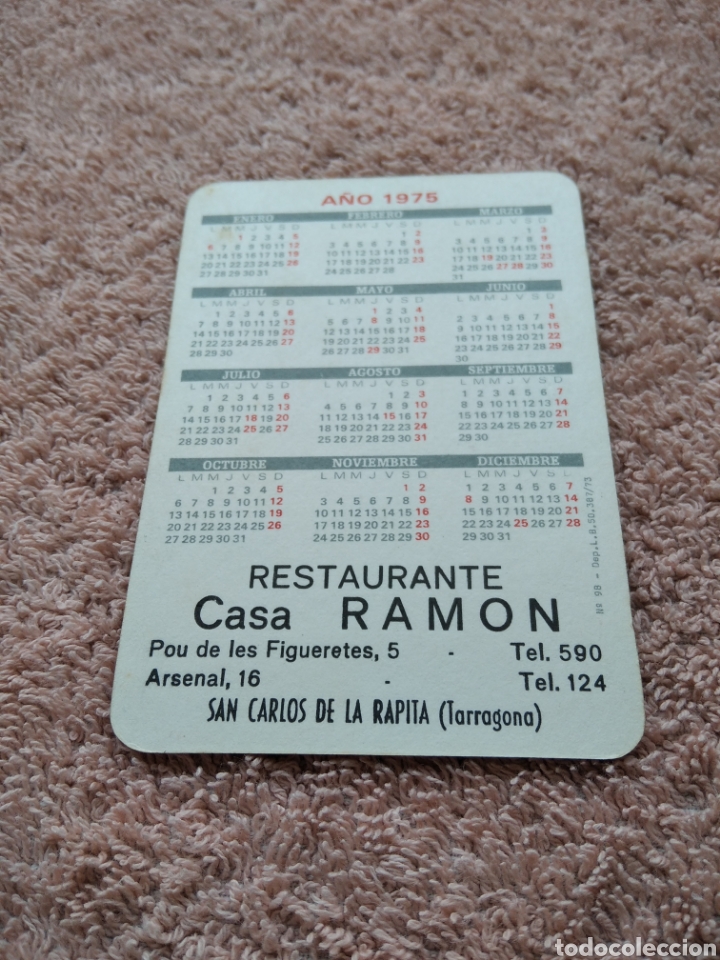Coleccionismo Calendarios: Restaurante Casa Ram&oacute;n