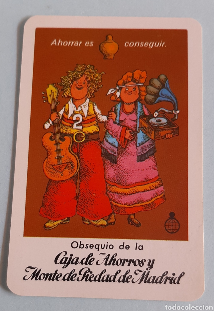 Coleccionismo calendarios: Calendario Fournier 1979 - Ahorrar es conseguir - Caja de ahorros y Monte de Piedad de Madrid