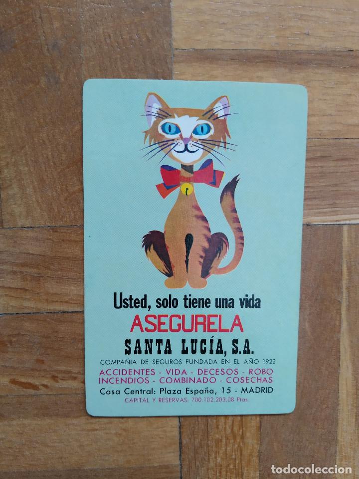 Colecionismo Calend&aacute;rios: CALENDARIO PUBLICITARIO. SEGUROS SANTA LUCIA A&Ntilde;O 1975. GATO VER FOTOS