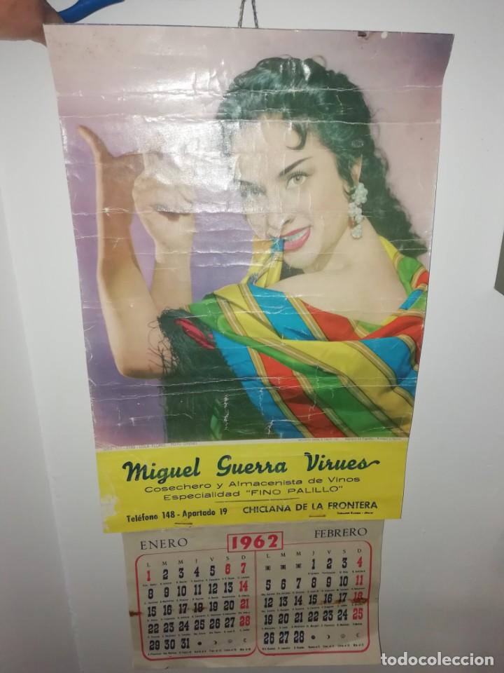 Coleccionismo calendarios: Calendario de pared de 1962 Lola Flores foto de Gyenes