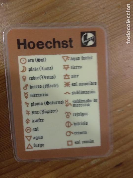 Coleccionismo Calendarios: Calendario bolsillo - HOECHST - A&Ntilde;O 1980 - SIMBOLOS ALQUIMIA