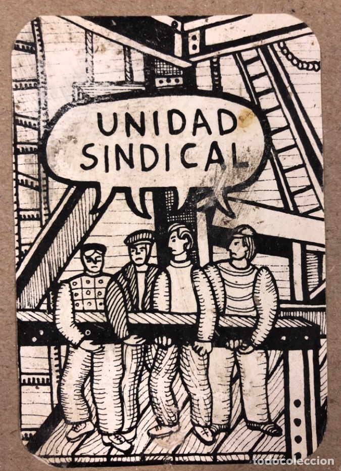 Colecionismo Calend&aacute;rios: UNIDAD SINDICAL. CALENDARIO POL&Iacute;TICO DEL A&Ntilde;O 1977.