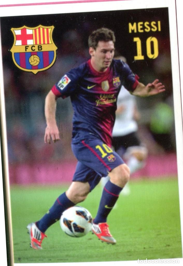 Coleccionismo calendarios: CALENDARIO BOLSILLO FUTBOL CLUB BARCELONA (MESSI) 2013 (MUY BIEN)