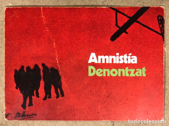 Coleccionismo calendarios: AMNIST&Iacute;A DENONTZAT. CALENDARIO POL&Iacute;TICO VASCO DE 1977.