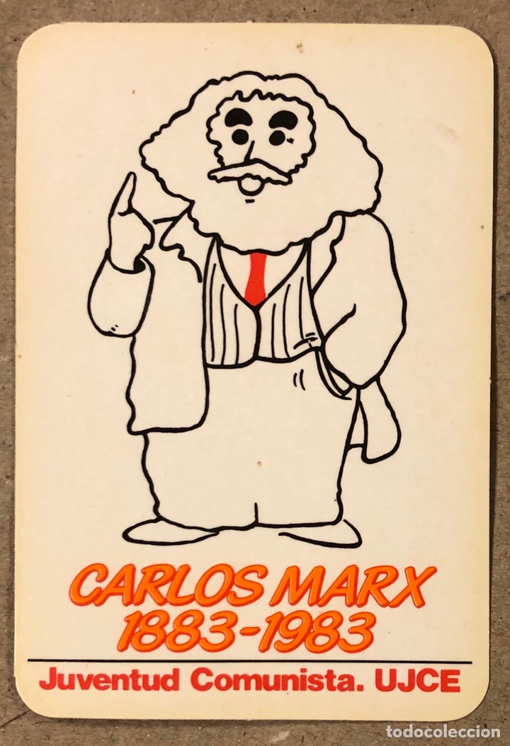 Coleccionismo calendarios: JUVENTUD COMUNISTA UJCE, CARLOS MARX (1883 - 1983). CALENDARIO POL&Iacute;TICO DE 1983.