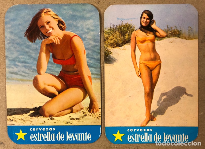 Coleccionismo calendarios: CERVEZAS ESTRELLA DE LEVANTE. 2 CALENDARIOS DE 1972 y 1973.
