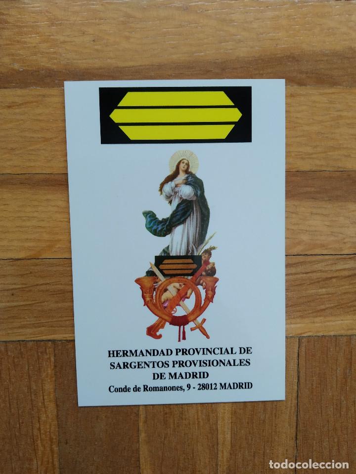 Coleccionismo calendarios: CALENDARIO HERMANDAD PROVINCIAL DE SARGENTOS PROVISIONALES DE MADRID A&Ntilde;O 2012