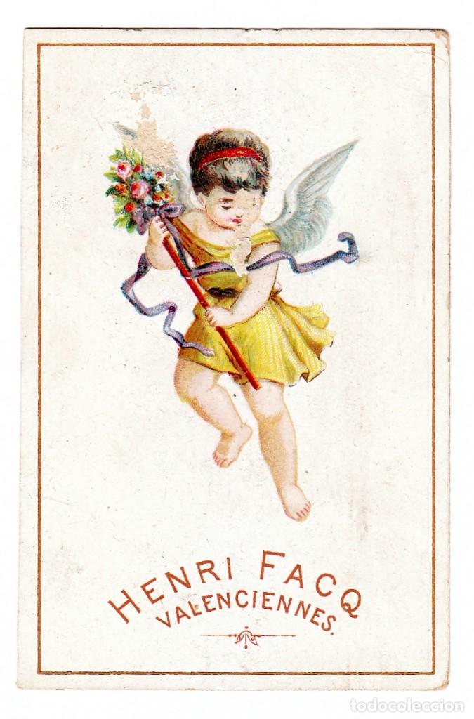 Coleccionismo Calendarios: Precioso calendario semestral Cupido. Henri Facq, Valenciennes, Francia. Cafes 1890 aa