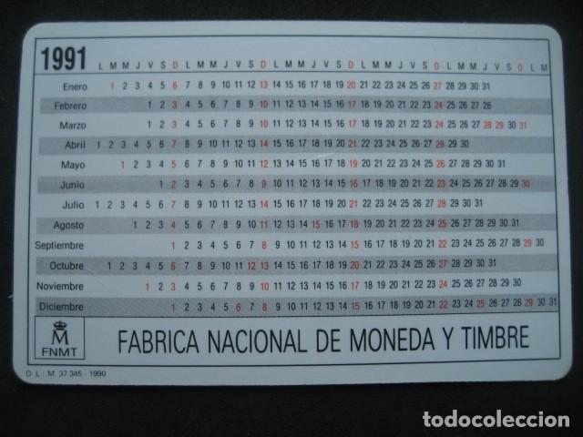 Coleccionismo calendarios: CALENDARIO NUEVAS MONEDAS 1991 - Foto 2