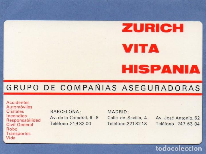 Coleccionismo Calendarios: Calendario de Publicidad 1968 - ZURICH - VITA - HISPANIA