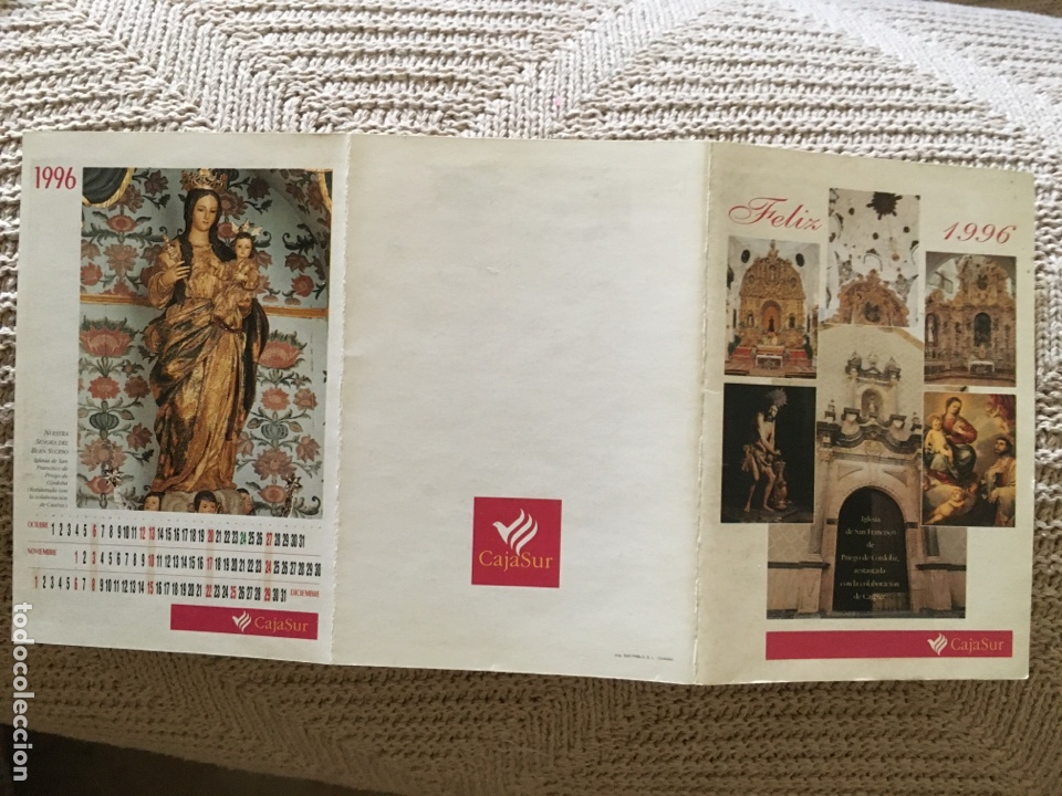 Coleccionismo Calendarios: Calendario Cajasur 1996